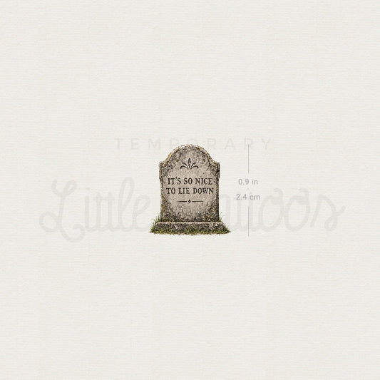 Headstone Temporary Tattoo - Set of 3