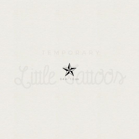 Little Nautical Star Temporary Tattoo - Set of 3
