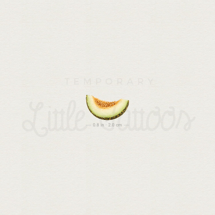 Christmas Melon Slice Temporary Tattoo - Set of 3