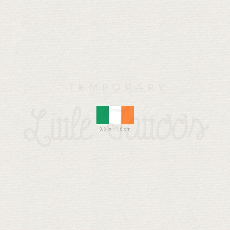 Flag Of Ireland Temporary Tattoo - Set of 3