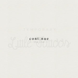 Continue Temporary Tattoo - Set of 3