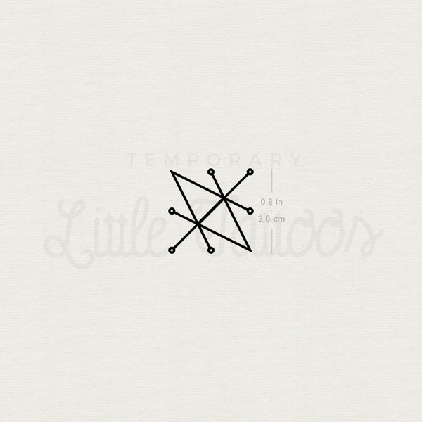 Sigil Of Saturn Temporary Tattoo - Set of 3