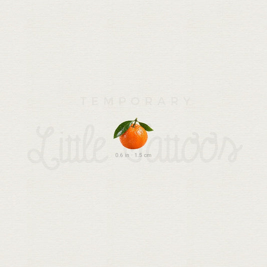 Tangerine Temporary Tattoo - Set of 3