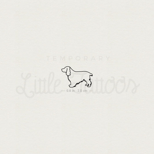 Cocker Spaniel Temporary Tattoo - Set of 3