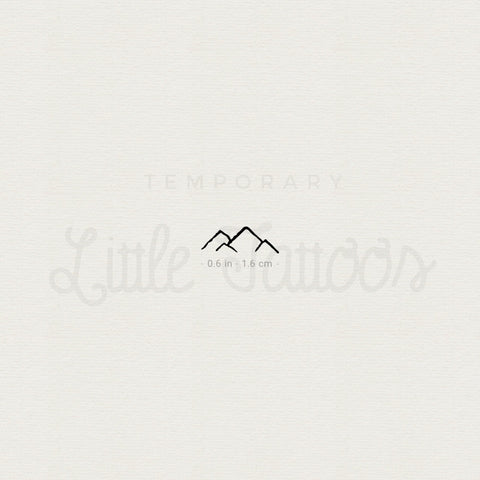 Tiny Mountain Temporary Tattoo - Set of 3