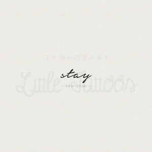 Stay Temporary Tattoo - Set of 3