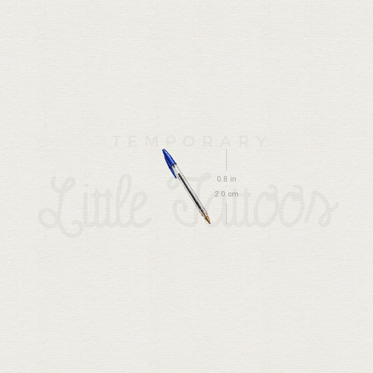 Ballpoint Pen Temporary Tattoo - Set of 3