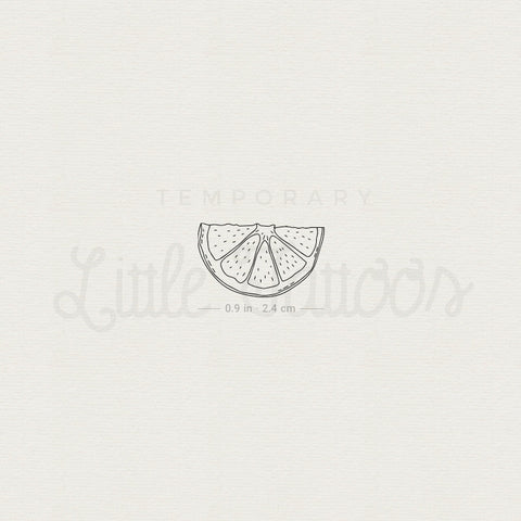 Lemon Slice Temporary Tattoo - Set of 3
