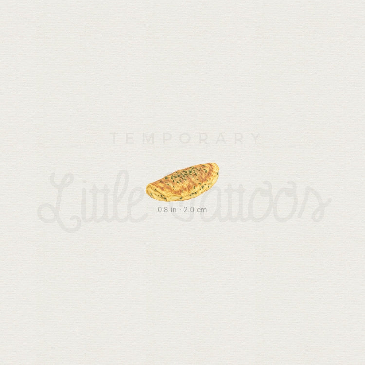Omelette Temporary Tattoo - Set of 3