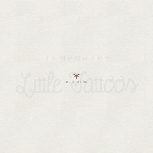 Brown Dragonfly Freckle Temporary Tattoo - Set of 3