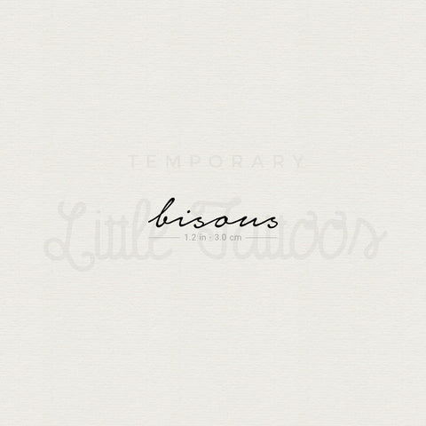 Bisous Temporary Tattoo - Set of 3