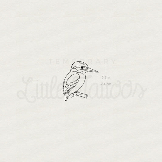 Small Kingfisher Temporary Tattoo - Set of 3