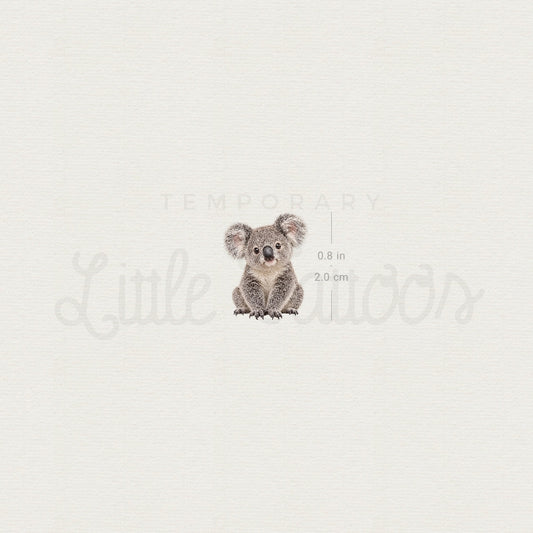 Baby Koala Temporary Tattoo - Set of 3