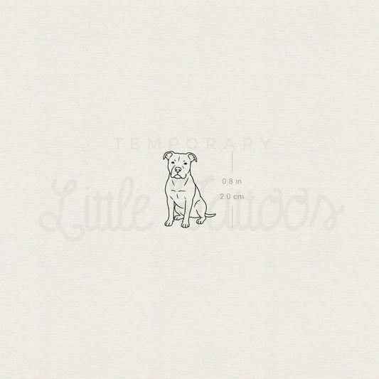 Pit Bull Temporary Tattoo - Set of 3