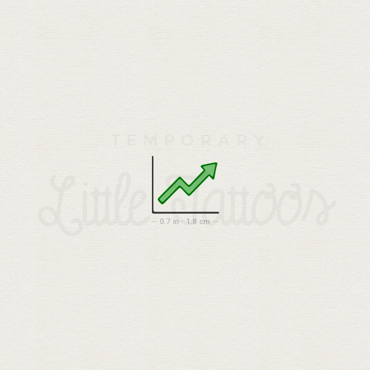 Bullish Stock Temporary Tattoo - Set of 3