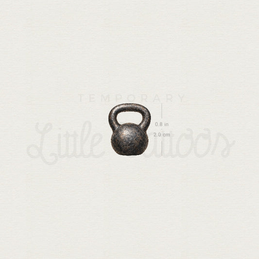 Kettlebell Temporary Tattoo - Set of 3