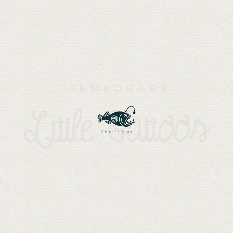 Little Anglerfish Temporary Tattoo - Set of 3