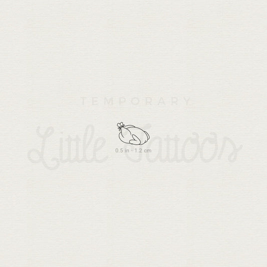 Little Roast Chicken Temporary Tattoo - Set of 3