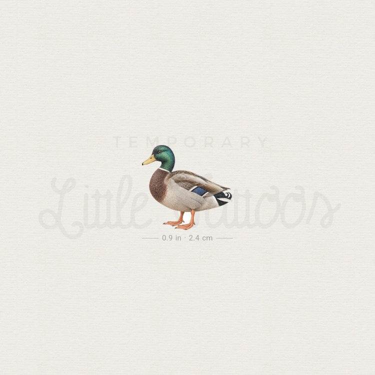 Mallard Temporary Tattoo - Set of 3