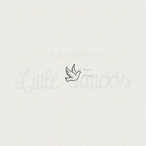 Tiny Dove Temporary Tattoo - Set of 3