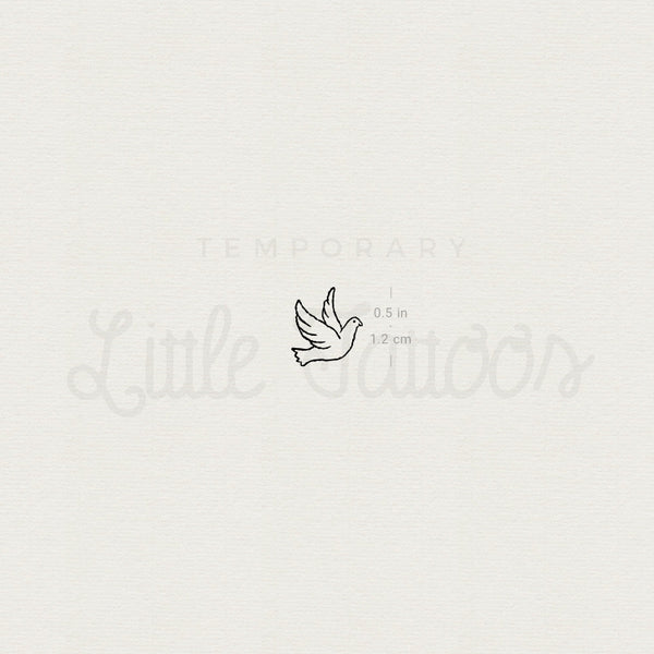 Tiny Dove Temporary Tattoo - Set of 3