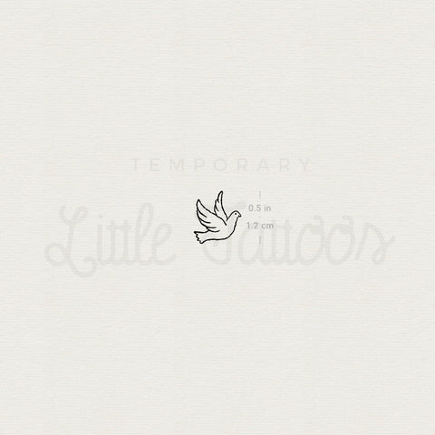 Tiny Dove Temporary Tattoo - Set of 3