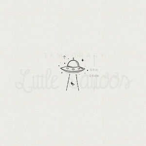 UFO Abduction Temporary Tattoo - Set of 3