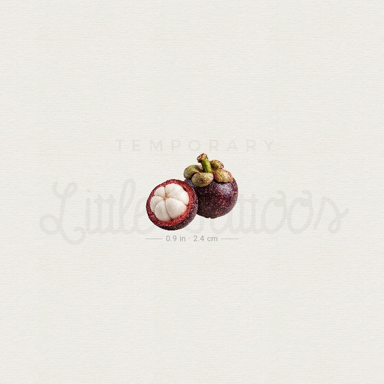 Mangosteen Temporary Tattoo - Set of 3