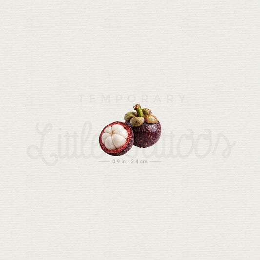 Mangosteen Temporary Tattoo - Set of 3