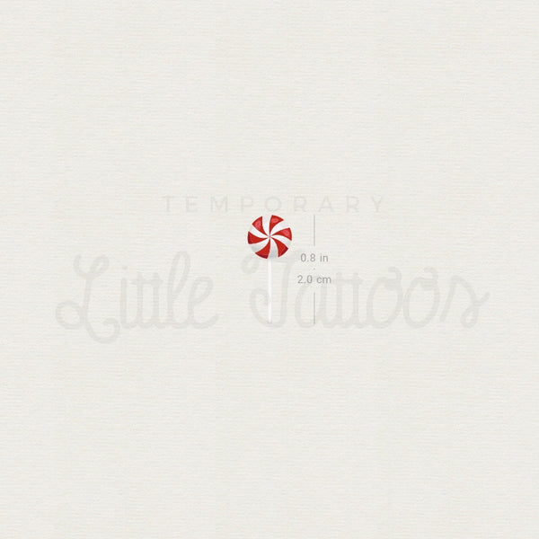 Swirly Lollipop Temporary Tattoo - Set of 3