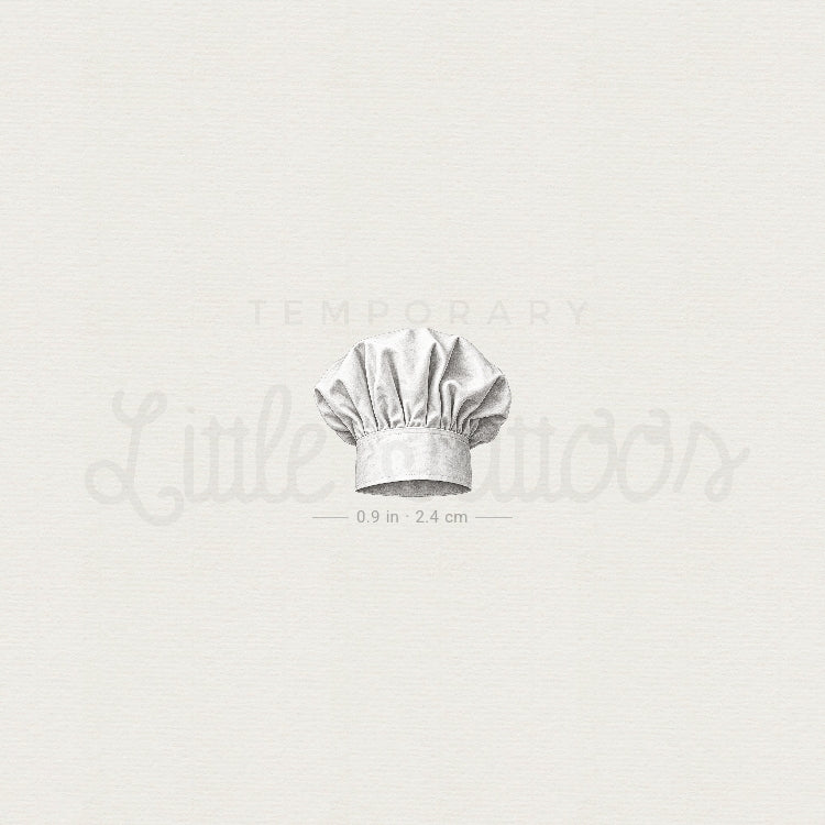 Toque Blanche Temporary Tattoo - Set of 3