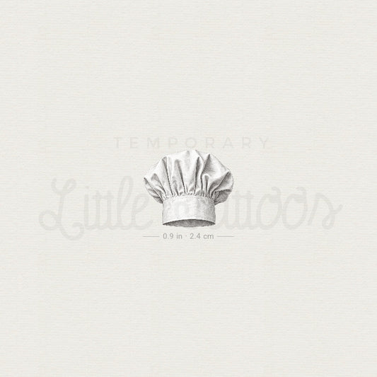 Toque Blanche Temporary Tattoo - Set of 3