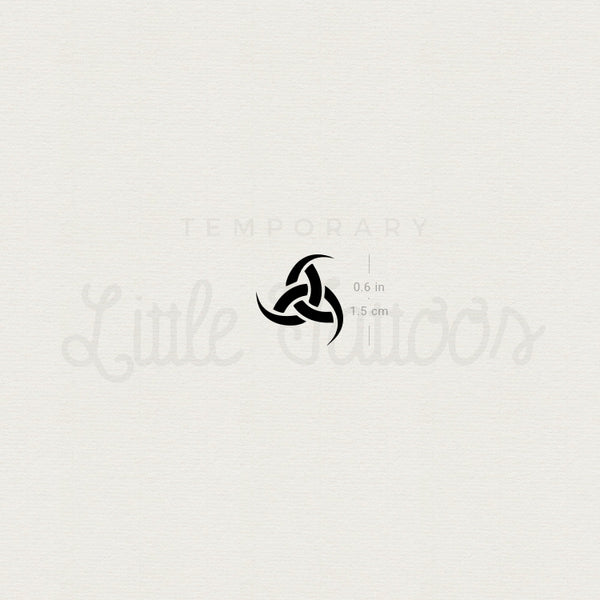 Little Triple Horn Of Odin Temporary Tattoo - Set of 3