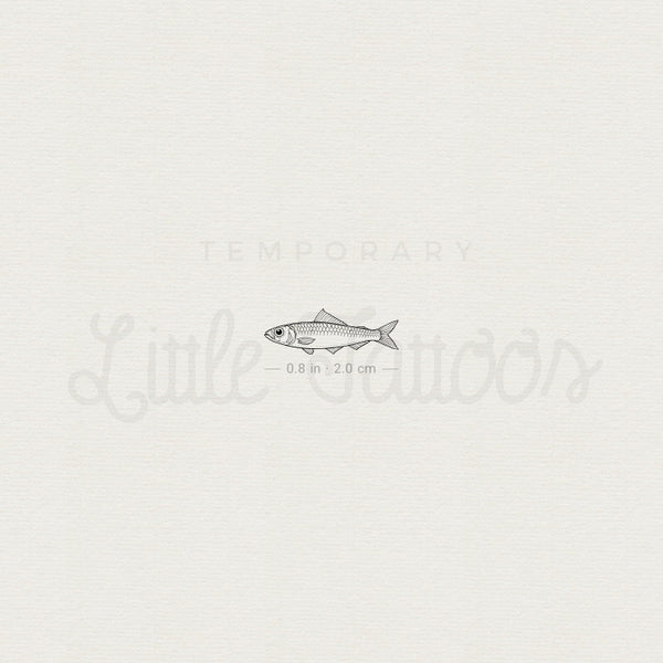 Little Sardine Temporary Tattoo - Set of 3