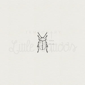 Beetle Temporary Tattoo - Set of 3
