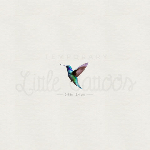 Realistic Hummingbird Temporary Tattoo - Set of 3