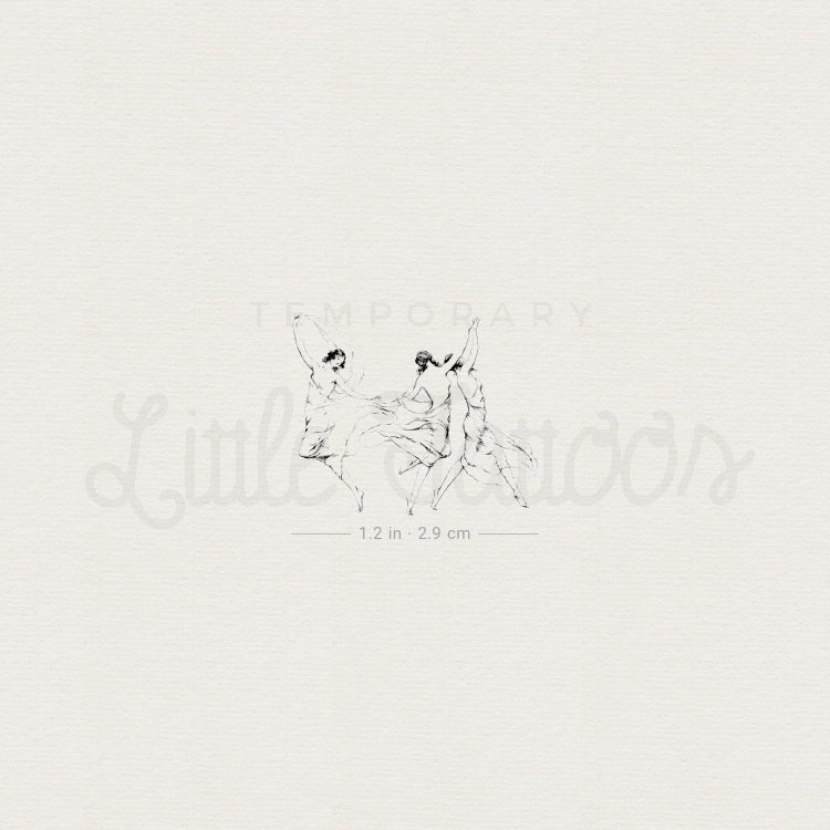 Andante Temporary Tattoo - Set of 3