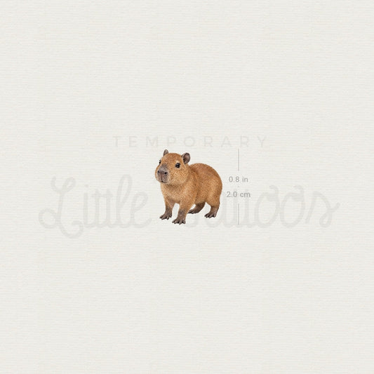 Capybara Temporary Tattoo - Set of 3
