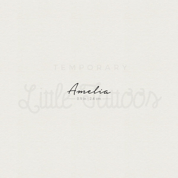 Amelia Temporary Tattoo - Set of 3