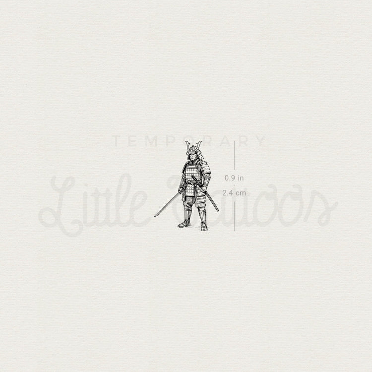 Samurai Temporary Tattoo - Set of 3