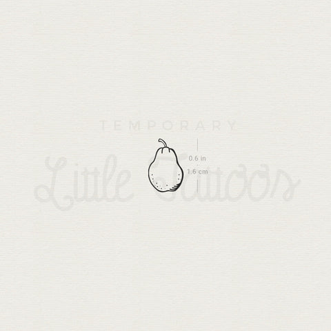 Little Pear Temporary Tattoo - Set of 3