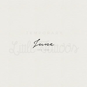 June Temporary Tattoo - Set of 3