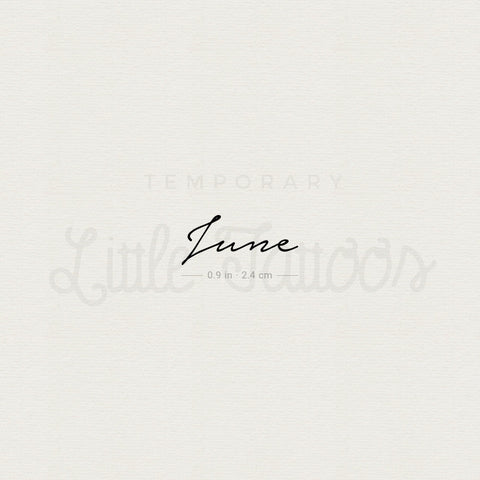 June Temporary Tattoo - Set of 3