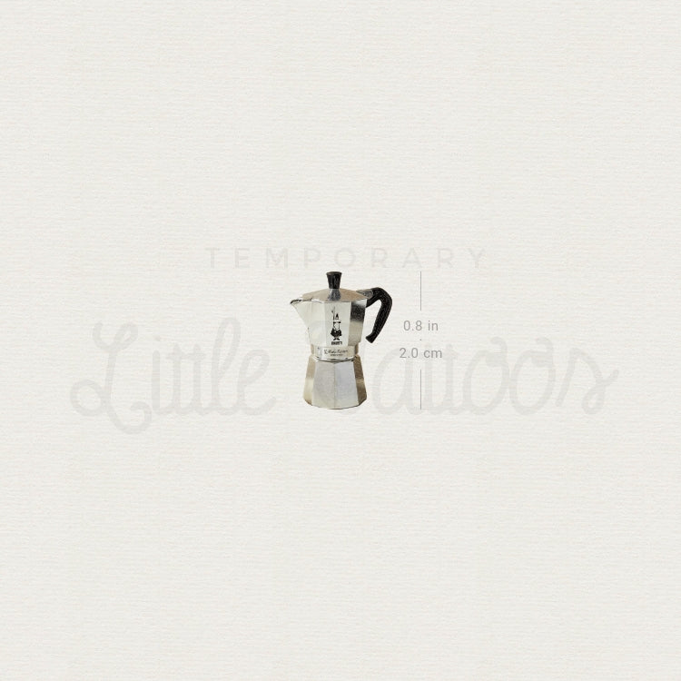 Bialetti Moka Pot Temporary Tattoo - Set of 3