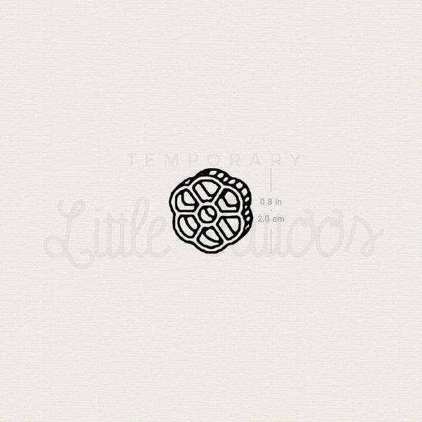 Rotelle Pasta Temporary Tattoo - Set of 3