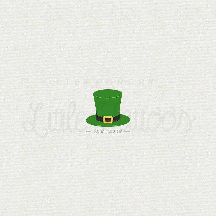 St. Patrick's Day Hat Temporary Tattoo - Set of 3