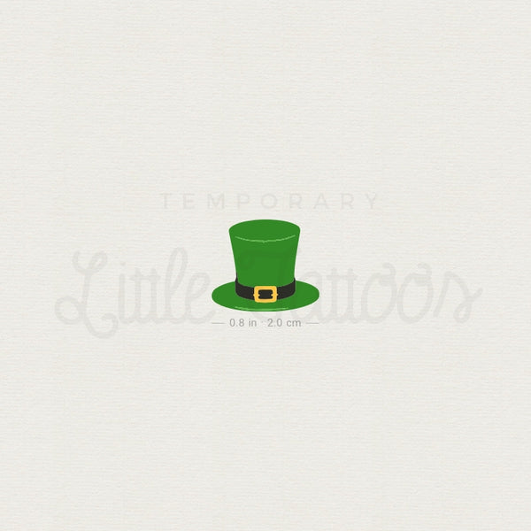 St. Patrick's Day Hat Temporary Tattoo - Set of 3