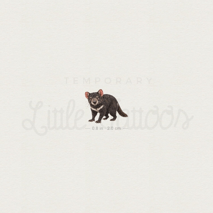 Tasmanian Devil Temporary Tattoo - Set of 3