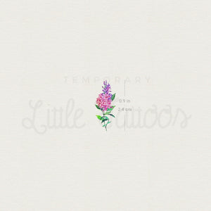 Small Lilac Temporary Tattoo - Set of 3