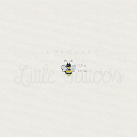 Silver Bee Temporary Tattoo - Set of 3